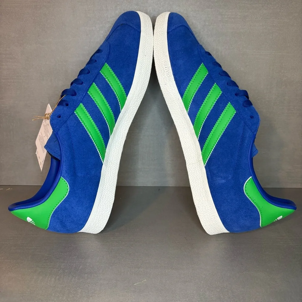Adidas | NEW! Gazelle Shoes - Royal Blue Energy Green - Mens 11